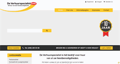 Desktop Screenshot of deverhuurspecialist.com